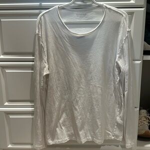 All Saints long sleeve tee shirt white medium